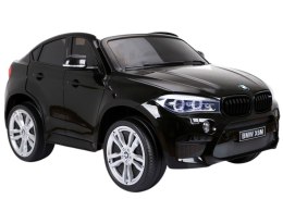 Auto Na Akumulator Nowe BMW X6M SUV Światła LED MP3 Czarne Lakierowane