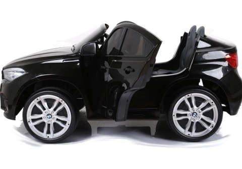 Auto Na Akumulator Nowe BMW X6M SUV Światła LED MP3 Czarne Lakierowane