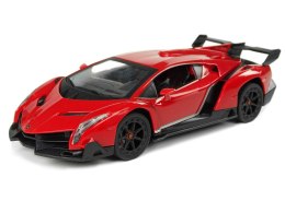 Auto Zdalnie Sterowane RC Lamborghini Veneno Z Kierownicą Czerwone 1:24