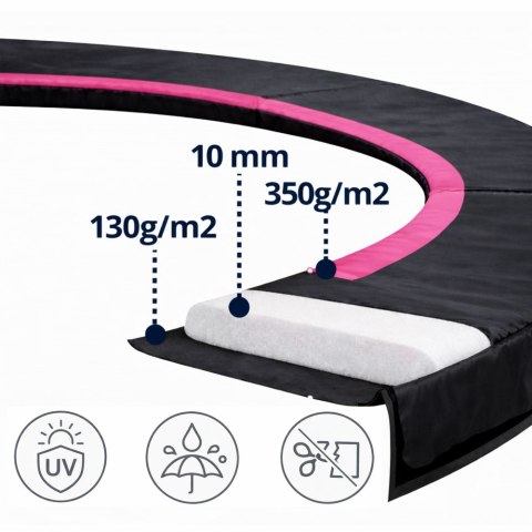 Osłona na sprężyny do Trampoliny Sport Max 6ft Czarno-Różowa