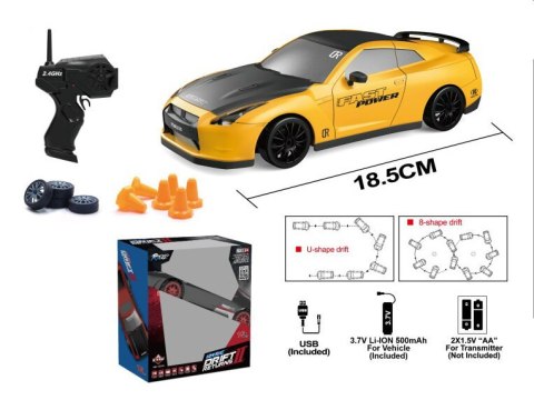 Auto Sportowe Zdalnie Sterowane Wymienne Koła Żółte