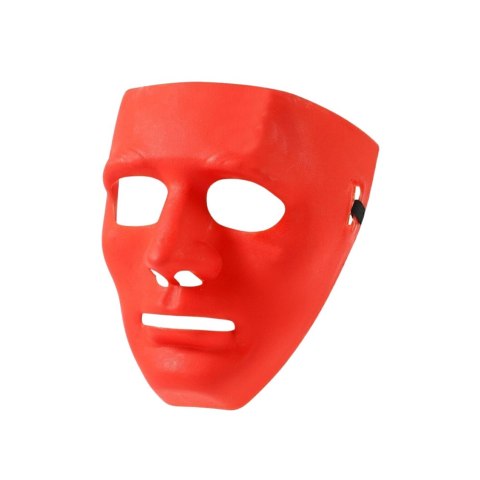 Maska Anonim Karnawałowa Halloweenowa Na Gumce Biała Czerwona