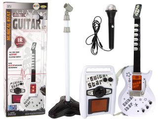 Zestaw Gitara Elektryczna z Mikrofonem Na Baterie