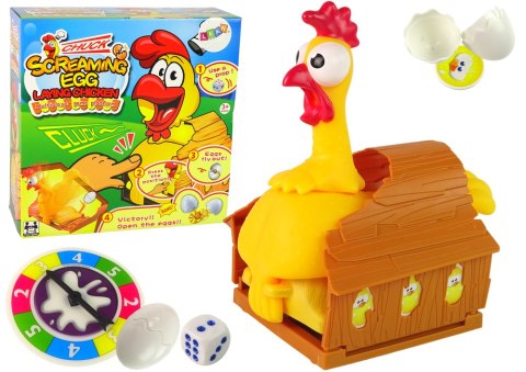 Gra Rodzinna Zręcznościowa Screaming Egg Piszcząca Kura Wyskakujące Jajko