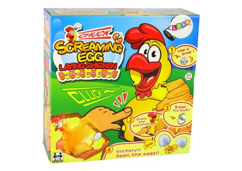 Gra Rodzinna Zręcznościowa Screaming Egg Piszcząca Kura Wyskakujące Jajko