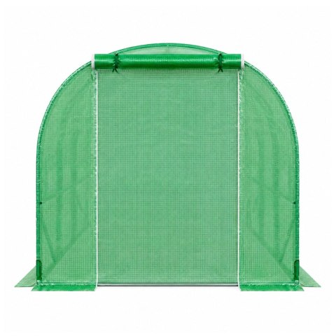 Tunel Ogrodowy Foliowy Szklarnia Na Warzywa Okna Zielony UV 4x2,5x2 M 10M²