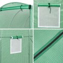 Tunel Ogrodowy Foliowy Szklarnia Na Warzywa Okna Zielony UV 4x2,5x2 M 10M²