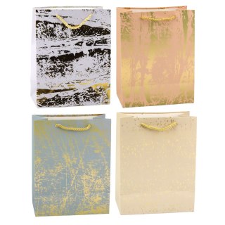 Torba Prezentowa Złote Zdobienia Elegancka 23 x 18 x10cm