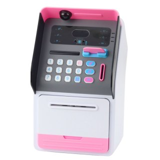 Bankomat Sejf Skarbonka Kod PIN Karta Bankomatowa Różowy