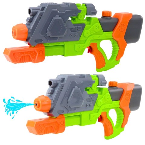 Pistolet Na Wodę Pompowany Mechanicznie Zielono-Pomarańczowy 50 cm