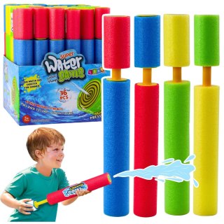 Broń Piankowa Na Wodę Pompka Tuba Wodna Kolorowa 30cm Mix