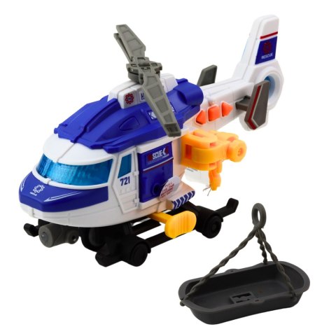 Helikopter Ratunkowy Nosze Hak Wciągarka Napęd Światła Dźwięki Mix