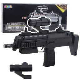 Karabin Zabawkowy Broń Światła Dźwięki Celownik Czarny 41cm