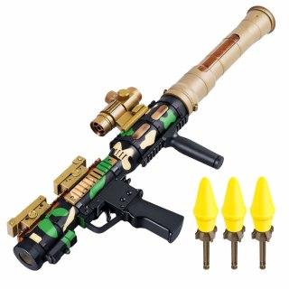 Zestaw Wojskowy Militarny Bazooka RPG Hełm Tracza Piankowe Pociski