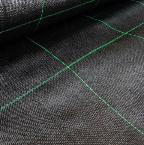 Agrotkanina Czarna 1100cm x 50m UV 135g Antychwastowa Agrowłóknina + Kotwy