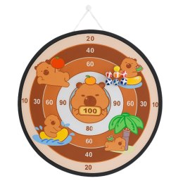 Gra Zręcznościowa Tarcza Kapibary Dart Piłeczki Na Rzep Pistolety 73,5 cm