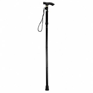 Laska Teleskopowa Składana Regulowana Aluminiowa Dla Seniora Czarna 85-95cm