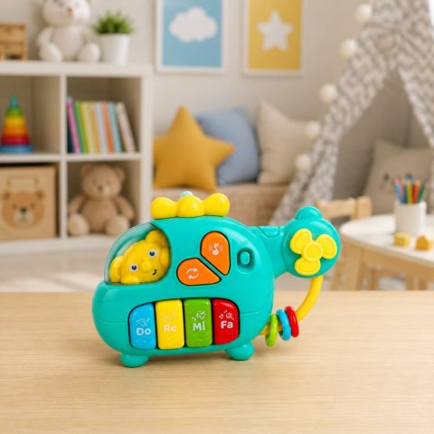 Helikopter Muzyczny Pianinko Edukacyjne Dla Malucha Melodie Dźwięki