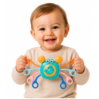 Krab Sensoryczny Zabawka Edukacyjna Dla Malucha Grzechotka Gryzak Niebieski