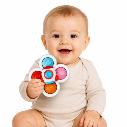 Zabawki Dla Malucha Spinnery Sensoryczne Z Przyssawką Pop-It Kolorowe 3szt.