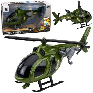 Helikopter Wojskowy Militarny Z Hakiem Światła Dźwięki Zielony