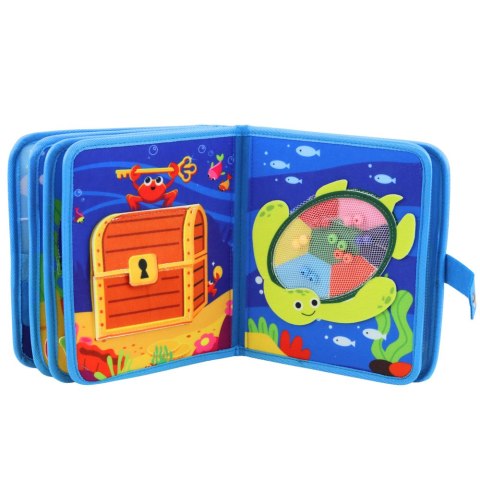 Książeczka Edukacyjna Sensoryczna Filcowa 3D Zwierzęta Morskie