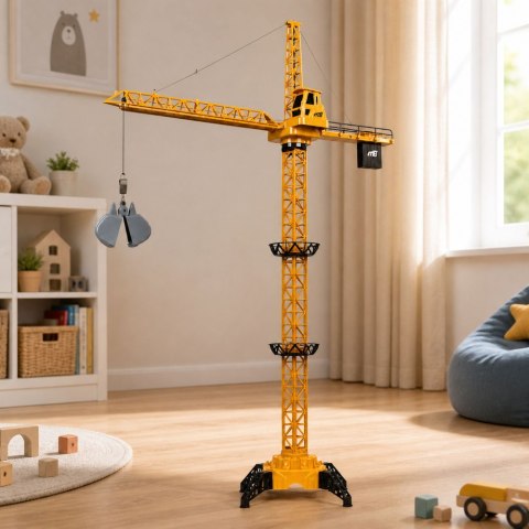 Dźwig Żuraw Budowlany Zdalnie Sterowany RC Obrót 360° Udźwig 120g 71 cm