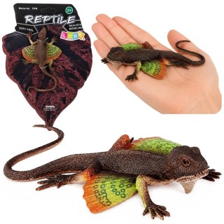 Jaszczurka Agama Błoniasta Gumowa Figurka Rozciągliwa Realistyczna 13 cm