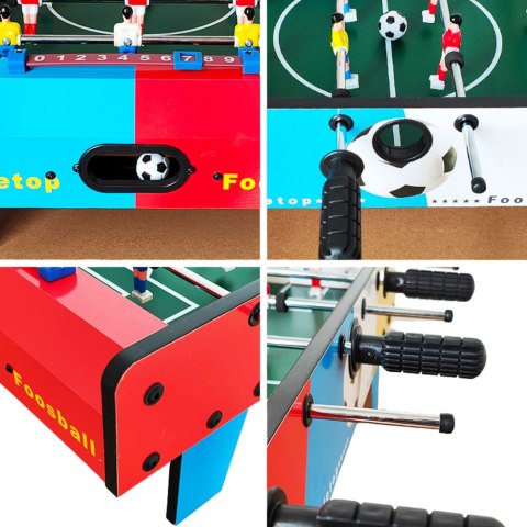 Mini Stół Do Piłkarzyków Gra Zręcznościowa Stołowa 2 Piłki Football 69 cm