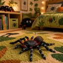 Pająk Tarantula Gumowa Figurka Rozciągliwa Realistyczna Czarny 10 cm