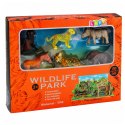 Zestaw Figurek Dzikie Zwierzęta Leopard Tygrys Słoń Koń Park Plansza 3D