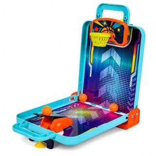 Mini Gra Zręcznościowa 3w1 Koszykówka Pinball Kręgle Przenośna Walizka