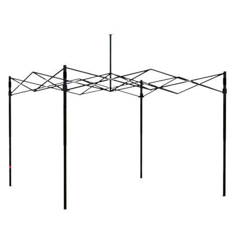 Namiot Ogrodowy Ekspresowy Pawilon Handlowy Cateringowy Czarny 3x3M