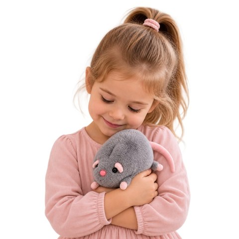 Pluszowa Maskotka Przytulanka Szczur Z Długim Ogonem Szary 40 cm
