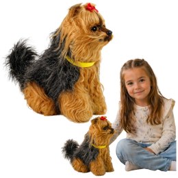 Interaktywny Pies Piesek Yorkshire terrier York Pluszowy Szczeka Rusza Ogonem