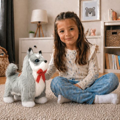 Interaktywny Pies Husky Porusza się, Szczeka