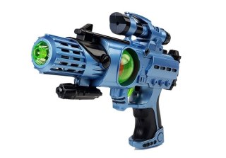 Zestaw Pistolet Laserowy Maska Wojownika Kosmosu Światła Dźwięki