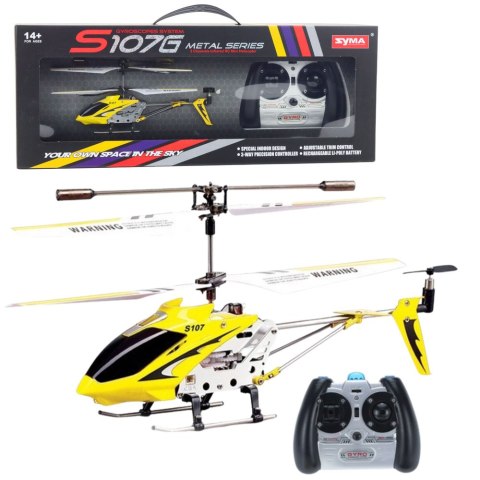Helikopter Zdalnie Sterowany RC Żyroskop Syma S107G Żółty