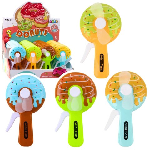 Wentylator Ręczny Mini Wiatraczek Pączek Donut Dla Dzieci 4 Wzory