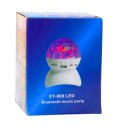 Lampka Nocna Projektor Gwiazd Głośnik 3w1 LED Bluetooth Biała